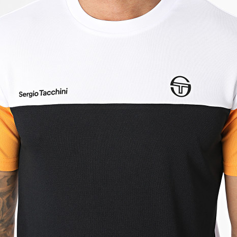 Sergio Tacchini - Tee Shirt Prave 40845 Blanc Noir