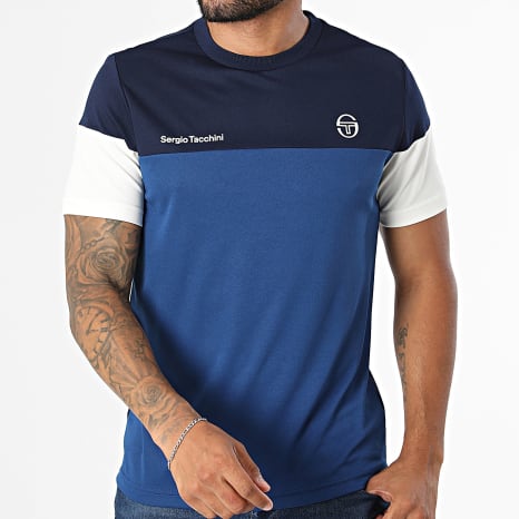 Sergio Tacchini - Tee Shirt Prave 40845 Bleu Roi Bleu Marine