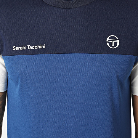 Sergio Tacchini - Tee Shirt Prave 40845 Bleu Roi Bleu Marine
