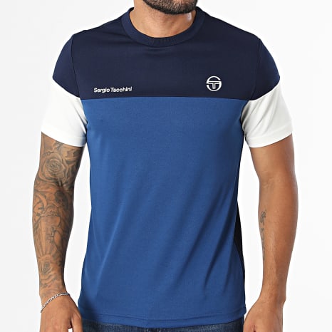 Sergio Tacchini - Tee Shirt Prave 40845 Bleu Roi Bleu Marine