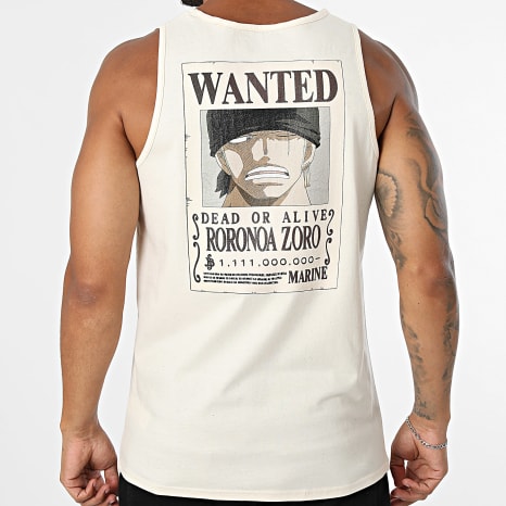 Séries TV et Films - Débardeur Wanted Zoro Beige Chiné