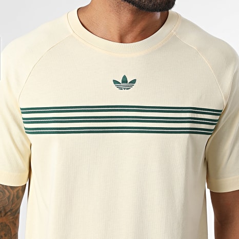 Adidas Originals - Tee Shirt Chest Stripes KR7219 Jaune Pastel