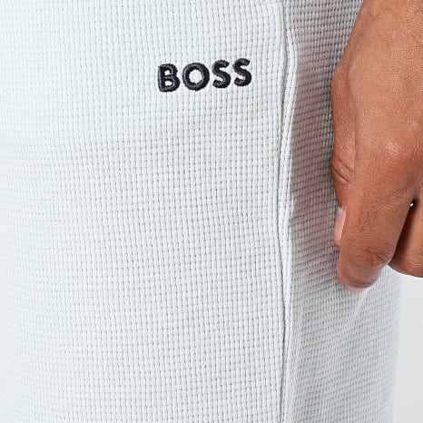 BOSS - Pantalón chándal corto Waffle 50535884 Azul Cielo