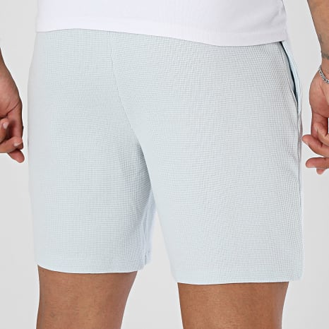 BOSS - Pantalón chándal corto Waffle 50535884 Azul Cielo