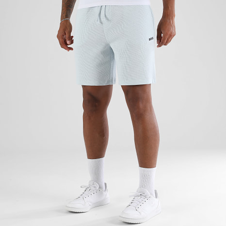BOSS - Pantalón Corto de chándal Waffle 50535884 Azul Cielo