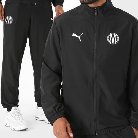 Puma - Ensemble De Survetement OM Essentials 786460 Noir