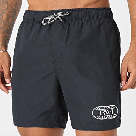 RDN x BWL - Short De Bain Bara Western Liquid Noir Blanc