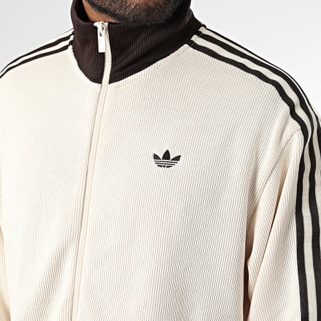 Adidas Originals - Chaqueta de punto con cremallera Firebird Knit KQ5500 Beige Marrón