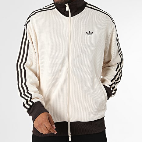 Adidas Originals - Chaqueta de punto con cremallera Firebird Knit KQ5500 Beige Marrón
