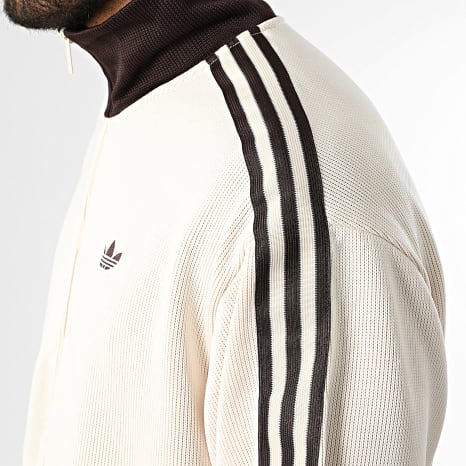 Adidas Originals - Chaqueta de punto con cremallera Firebird Knit KQ5500 Beige Marrón