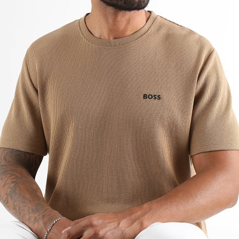 BOSS - Tee Shirt Waffle 50535891 Camel