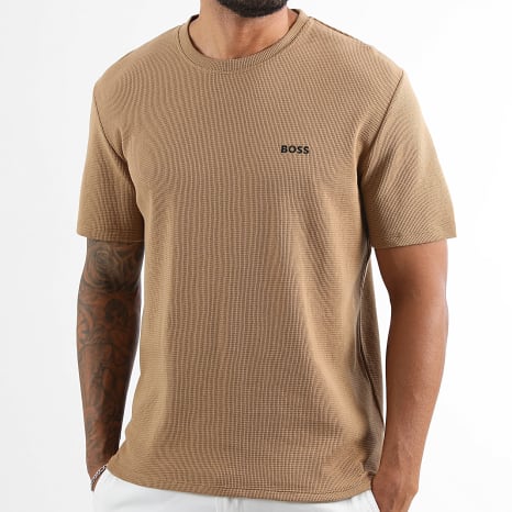 BOSS - Tee Shirt Waffle 50535891 Camel