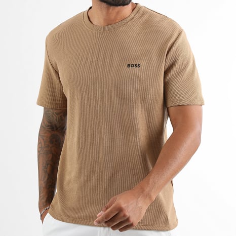 BOSS - Tee Shirt Waffle 50535891 Camel