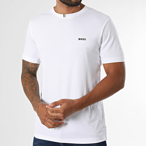 BOSS - Tee Shirt Slim Fit Toc Game 50563361 Blanc