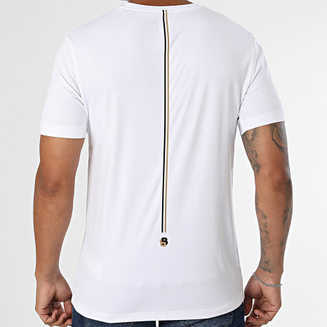 BOSS - Tee Shirt Slim Fit Toc Game 50563361 Blanc