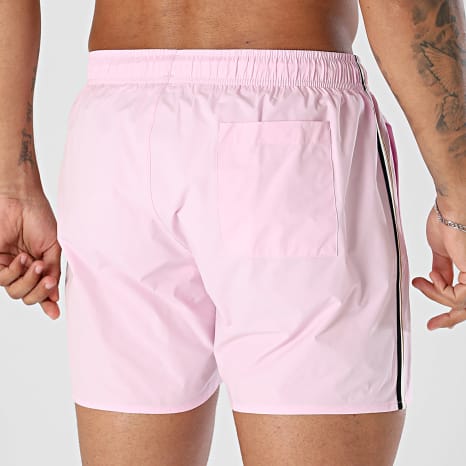 BOSS - Pantalón Corto De Baño A Rayas Iconic 50491594 Rosa