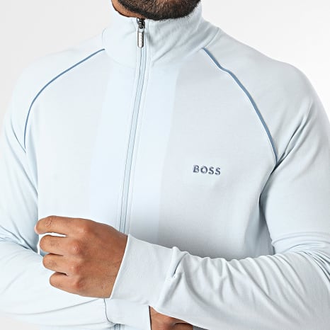 BOSS - Sweat Zippé Mix And Match 50515307 Bleu Clair