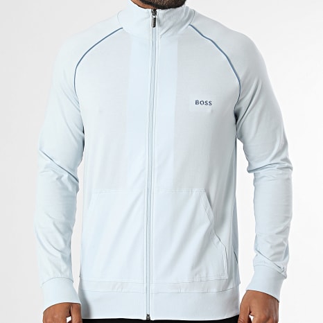 BOSS - Sweat Zippé Mix And Match 50515307 Bleu Clair