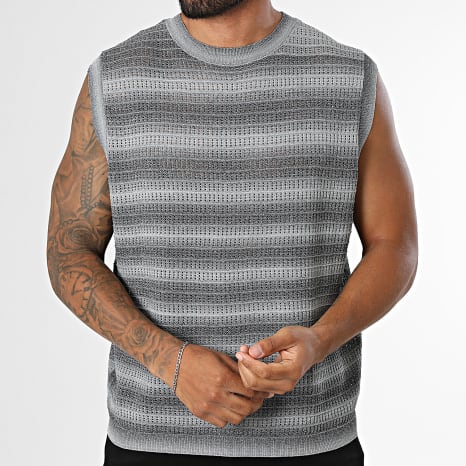 Frilivin - Débardeur Crochet 092 Gris
