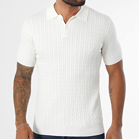 Frilivin - Polo Manches Courtes Maille 662 Blanc