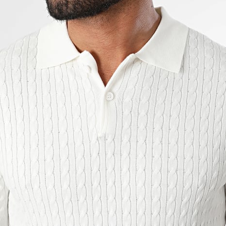 Frilivin - Polo Manches Courtes Maille 662 Blanc