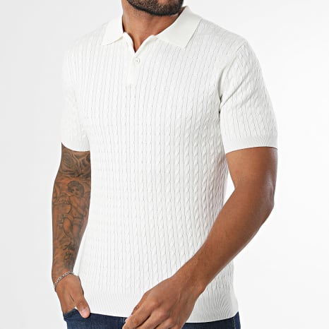 Frilivin - Polo Manches Courtes Maille 662 Blanc