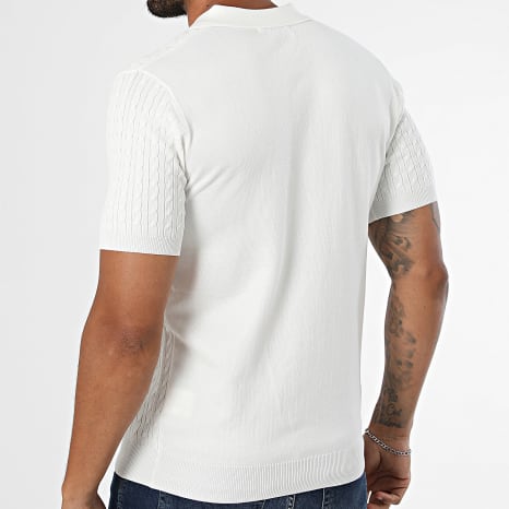 Frilivin - Polo Manches Courtes Maille 662 Blanc