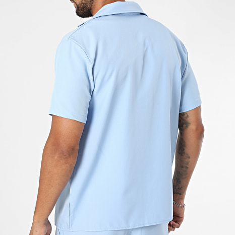 Frilivin - Ensemble Chemise Manches Courtes Et Pantalon 963 Bleu Clair