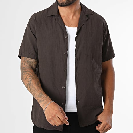 Frilivin - Chemise Manches Courtes 172 Marron