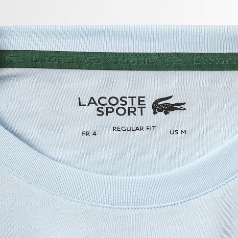 Lacoste - Tee Shirt Regular Fit Big Logo Crocodile Bleu Clair
