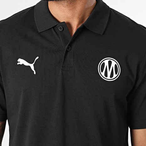 Puma - Polo Manches Courtes OM Football Essential 786452 Noir