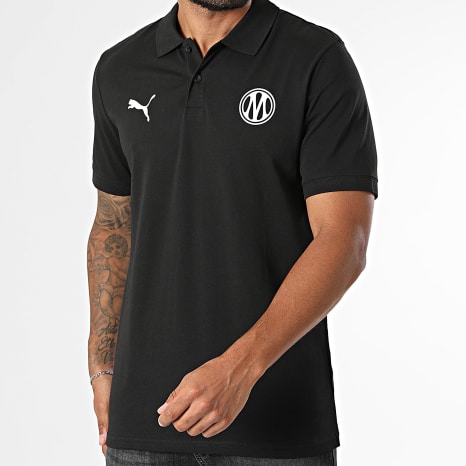 Puma - Polo Manches Courtes OM Football Essential 786452 Noir