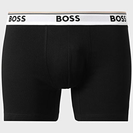 BOSS - Lot De 3 Boxers Power 50554694 Noir Jaune Blanc