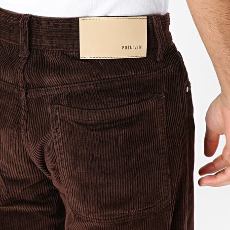 Frilivin - Pantalon En Velours Côtelé 530 Marron