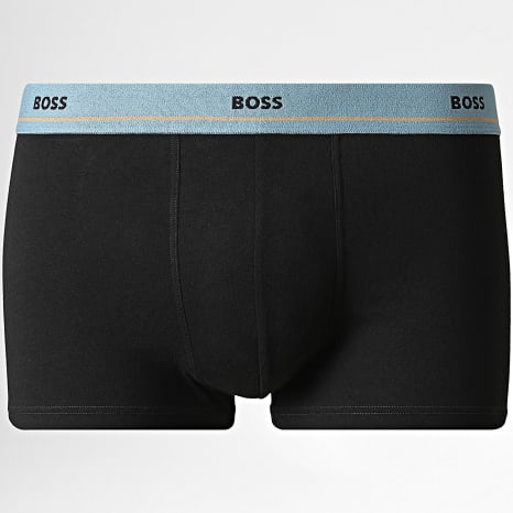 BOSS - Lot De 5 Boxers Essential Trunk 50531660 Noir Bleu Marine Gris Bleu Vert Kaki