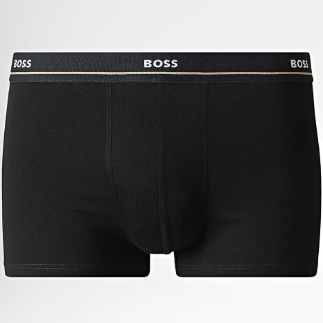 BOSS - Lot De 5 Boxers Essential Trunk 50531660 Noir Bleu Marine Gris Bleu Vert Kaki