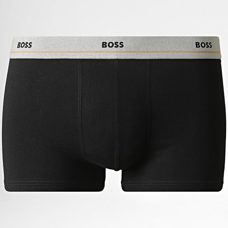 BOSS - Lot De 5 Boxers Essential Trunk 50531660 Noir Bleu Marine Gris Bleu Vert Kaki