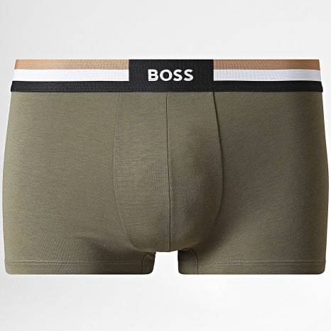 BOSS - Lot De 3 Boxers Motion Trunk 50516542 Bleu Marine Gris Vert Kaki