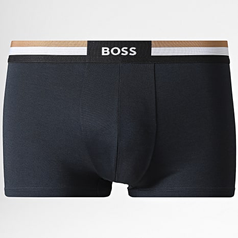 BOSS - Lot De 3 Boxers Motion Trunk 50516542 Bleu Marine Gris Vert Kaki