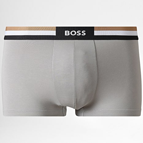 BOSS - Lot De 3 Boxers Motion Trunk 50516542 Bleu Marine Gris Vert Kaki