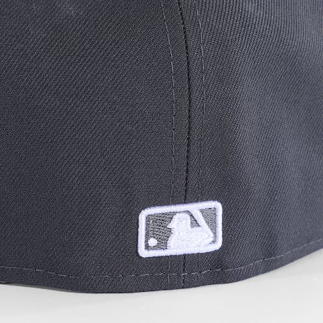 New Era - Casquette Fitted MLB Basic Patch 59Fifty NY New York Yankees 10010761 Gris Anthracite