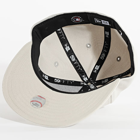 New Era - Casquette Fitted MLB Basic Patch 59Fifty NY New York Yankees 60424308 Beige