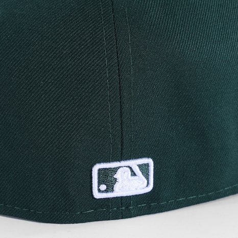 New Era - Casquette Fitted MLB Basic Patch 59Fifty NY New York Yankees 60941126 Vert Foncé
