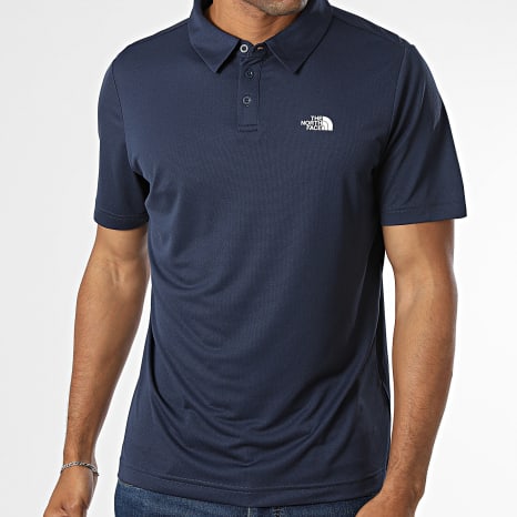 The North Face - Polo Manches Courtes Tanken A2WAZ Bleu Marine