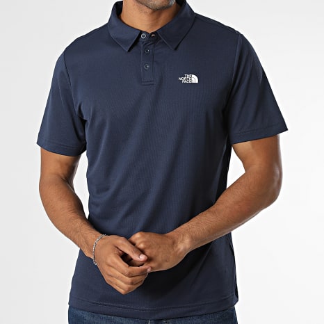 The North Face - Polo Manches Courtes Tanken A2WAZ Bleu Marine