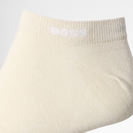 BOSS - Lot De 2 Paires De Chaussettes AS Uni 50469849 Blanc Beige