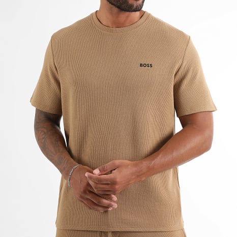 BOSS - Ensemble Tee Shirt Et Short Waffle 50535891 50535884 Camel