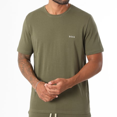BOSS - Ensemble Tee Shirt Et Short Jogging Mix And Match 50515312 50515314 Vert Kaki