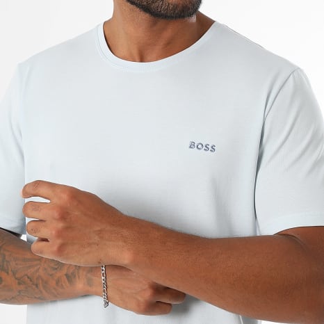 BOSS - Ensemble Tee Shirt Et Short Mix And Match 50515312 50515314 Bleu Clair