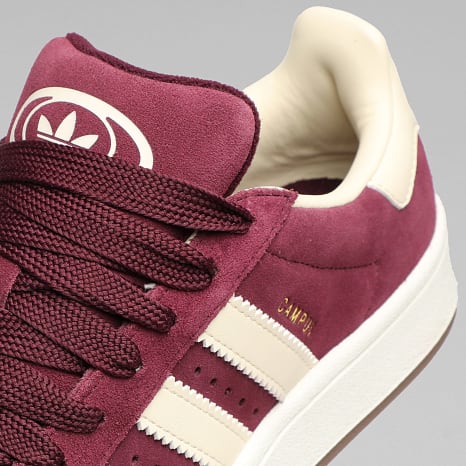 Adidas Originals - Baskets Femme Campus 00s W KK0049 Maroon Warm Vanilla Gold Metallic